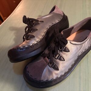 NEW NWOT Womens Ziera Allsorts Leather Comfort Pewter Shoes EU 39.5 US 9